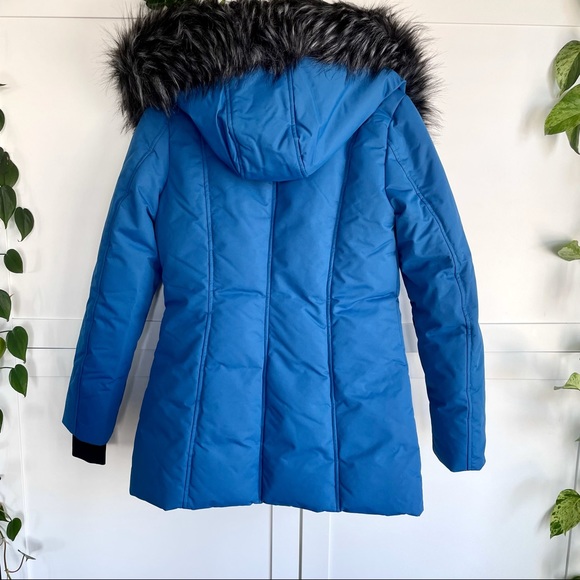 NOIZE Blue & Black Parka Winter Jacket Coat Size XS - Picture 7 of 11